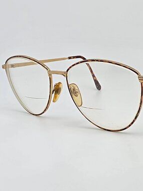 Genny 526 5008 Tortoise Gold Eyeglasses Frame Italy 55-16-135